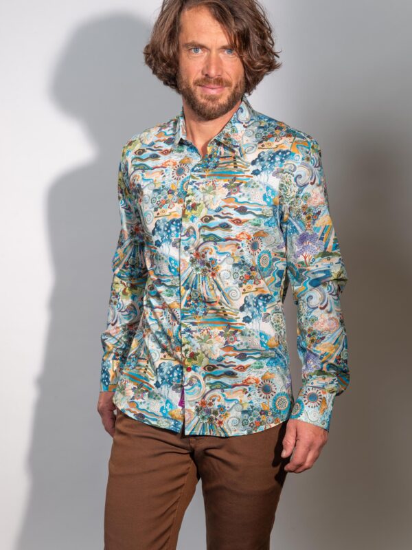 Chemise cible top rouge