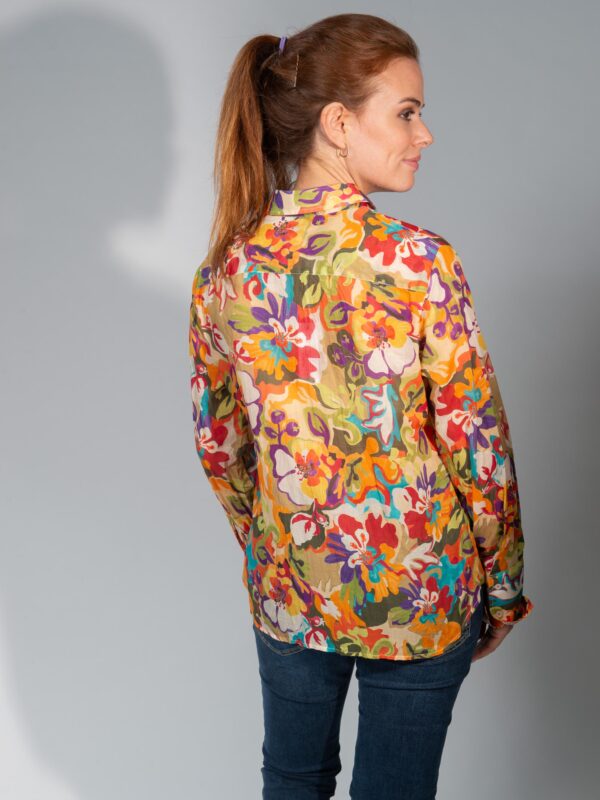 Haut Femme à Fleurs Printemps/Été - Marque JM Collection - Taille PXL (Petite Longue) - Neuf Sans Étiquette